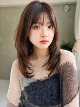 アグ ヘアー ネスト 茨木店(Agu hair nest) 《Agu hair》レイヤー内巻セミ×numberA.トリートメントオイル