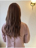 ピンクベージュで脱茶色