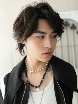 モッズヘア メン 新所沢店(mod's hair men) 前髪長めが◎無造作セクシーなグレージュカラーウルフb新所沢