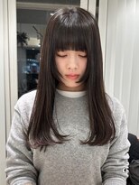 ガーデンヨコハマ(GARDEN YOKOHAMA)&nbsp;イメチェン姫カットレイヤーロングフルバングシアーカラー前髪