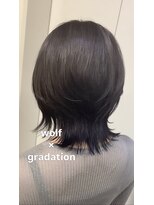 アーチフォーヘア 心斎橋店(a-rch for hair)&nbsp;ウルフカット×グラデーション