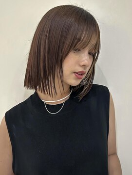 ニューヨークニューヨーク イオンスタイル東淀川店(NYNY) 切りっぱなしボブ顔周りレイヤーカット【 大阪 上新庄】