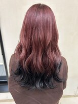 ビューティーサロン クイーン(beauty salon QUEEN)&nbsp;妖艶なレッド×ブラックグラデーション☆+.°