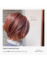 サロン ド ソーホー 蕨(Salon de SOHO) 【Bob×Noble Plum】coolな前下がりもcuteなスタイルに