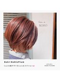 【Bob×Noble Plum】coolな前下がりもcuteなスタイルに