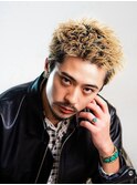 アップバングスパイキーショートメンズ刈り上げツーブロック
