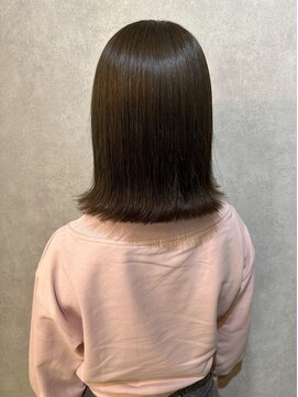 ウィスプ 赤羽店(wisp) 品のある外ハネワンカール 艶感ある冬の艶カラー#1