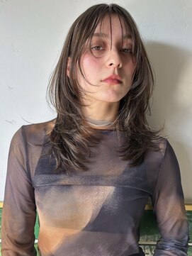 ゴブンノロク(GOBUN NO ROKU) 20代30代40代レイヤーロング大人美人透明感カラーシアーベージュ