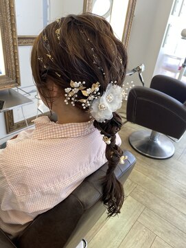 コワファースト 大分(COIFF1RST) 成人式/編み下ろしスタイル