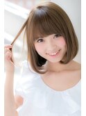 山村/小顔前下がりボブ/ワンカールボブ/ストカールボブ銀座