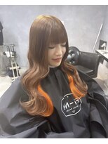 フィーネ(Fi-Ne)&nbsp;プルエクステでインナーオレンジ