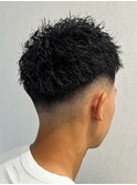 ツイストスパイキー×スキンフェード