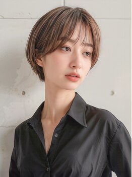 【北大路2分】骨格にあわせたミリ単位のカットで、360度美しいフォルム◎再現しやすいショートが叶う♪