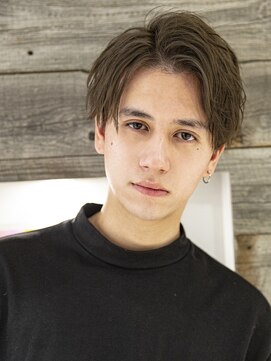 シティ(CITY) フェザーパーマメンズマッシュサーフカールセンターパート