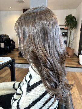 髪質改善ダブルブリーチなしカラー