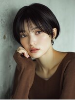 ルービック(Rubik's)&nbsp;丸みショート/耳掛けショート/暗髪ショート/シースルーバング