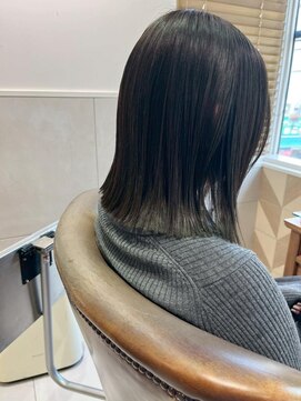 バブ バイネオリーブ(Bab by neolive) ボブ/切りっぱなしボブ/ダークアッシュ/似合わせカット/髪質改善