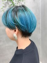 テトヘアー(teto hair) シャーベットカラー、ペールブルー、水色、グラデーションカラー