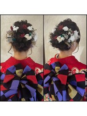 成人式ヘアセット