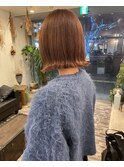 ぷつんとカット ピンクベージュ