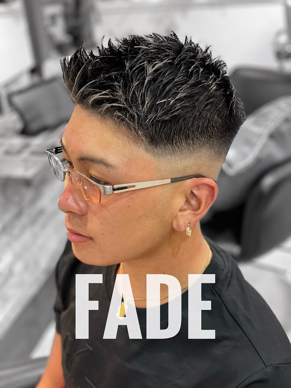 スキンフェードスタイル/短髪ツーブロック：L182585619