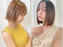 ボブと言えば！王道人気「切りっぱなしボブ」360度均一な長さが美しい！忙しい朝もセットが簡単！[池袋]