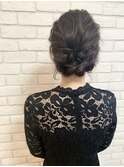 編みこみアップスタイル◎