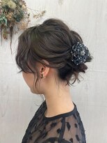 プランタン(Printemps)&nbsp;ブリーチなしカラー大人可愛いアップヘアヘアセットナチュラル