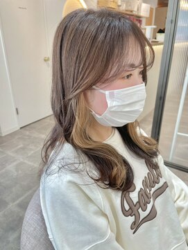 シアエミュー 新越谷店(SHEER emu) ベージュインナーカラー