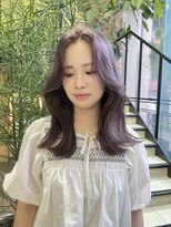 ゼスト 吉祥寺店(ZEST)&nbsp;韓国ヘア　ラベンダーグレージュ×ブリーチカラー　吉祥寺桜
