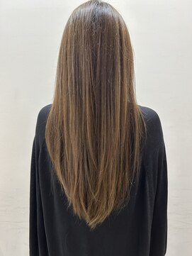 ヘアーライズ 池袋東口店(hair RISE) ロングレイヤー白髪ぼかしハイライトメテオカラー