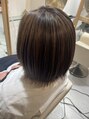 ハナサカヤヘアーサロン(hanasakaya hair salon) “白髪ぼかしハイライト”でなりたい髪色に近づけます!