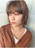 レイヤーボブ/ショコラベージュ@20代/30代