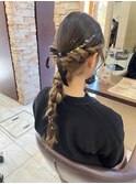 ヘアアレンジ/メルティカラー/フェミニンロング/似合わせカット