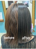 こだわりの縮毛矯正【6】＋カラー