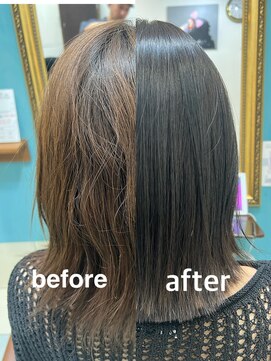 ニチカ 銀座(NYCKA) こだわりの縮毛矯正【6】＋カラー