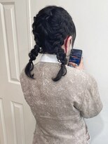 【MIO】ヘアセット×ツイン編み込み
