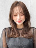 デジタルパーマエアリーカールホワイトグレージュミニウルフ