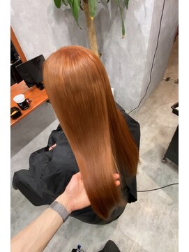 シールドヘアー 沖縄 新都心(C'LD Hair) オレンジブラウンカラー/那覇美容室/おもろまち美容室