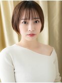 シースルーバング似合わせカット刈り上げショートY戸頭30代40代