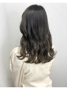 ラグナ(LAGUNA) オリーブベージュ/ブリーチなしダブルカラー/ロング/20代/30代