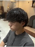 波巻きパーマ