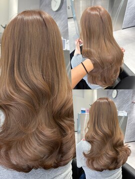 アルドーレヴェントホリエ(Ardore vento horie) ブリーチなしダブルカラーで作るハニーベージュ♪