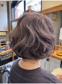 デジタルパーマ×ショートボブ