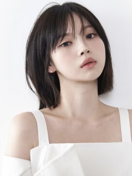 ジュノヘアージャパン 表参道(JUNO HAIR JAPAN) 韓国ヘア くびれボブ グレージュ パーマ イルミナ 髪質改善