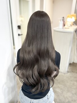 レア 表参道(L'ea) 黒髪 クラゲヘアー オリーブグレー 小顔 ココアベージュ