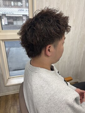 Men's hair salon CLEL【クレル】メンズカット/メンズパーマ/眉毛【3/6開店（予定）】 スパイキーショート×ツイストスパイラルパーマ