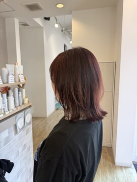 ジュエ ヘアー デザイン(Jue hair design) 春ピンクラベンダー/レイヤーボブ/イルミナカラー/知立/20代