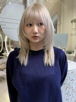 マイル 渋谷(mile)&nbsp;ホワイトブロンド / ミディアムレイヤー