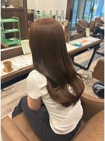 ニュースエン(newseN:)&nbsp;マロンブラウン/ブリーチなしダブルカラー/髪質改善/新潟/万代